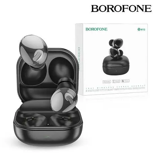 Наушники Bluetooth Borofone Magic rhyme true wireless BT headset BW10 |BT5.1, 4h, 30/350mAh| black - фото 5