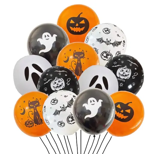 Воздушный шар Хэллоуин 12 дюймов, микс, 100 шт/уп, IDEA12-HOL22