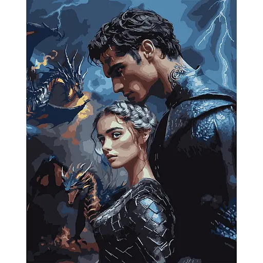 Картина за номерами Santi 4 крило Вайолет та Ксейден 40х50 см (955048)