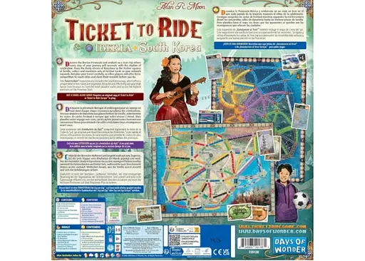 Настольная игра Days of Wonder Билет на поезд - Коллекция карт №8: Иберия и Южная Корея (Ticket to Ride Map Collection 8: Iberia & South Korea) (англ.) (DOW720138) - фото 2