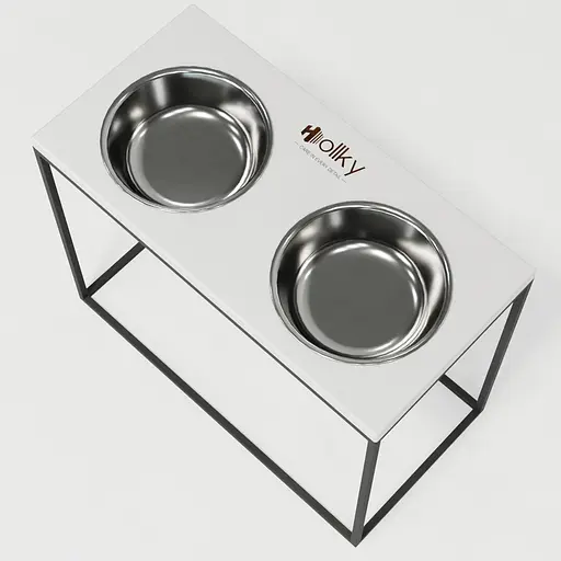 Hollky Base XL40 — миски на підставці для великих собак (2 × 1,8 л, висота 40 см) - фото 8