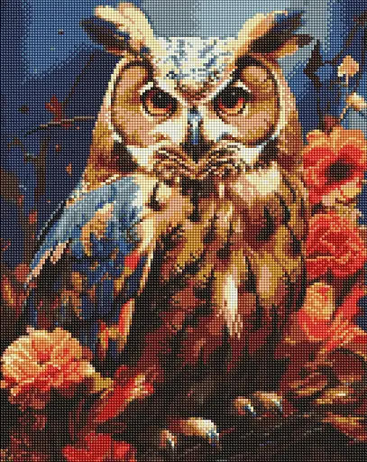 Набор с алмазной мозаикой Лесной филин AMO7939, 40x50 см