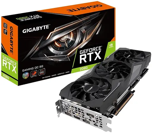 Видеокарта Gigabyte RTX 2080 8Gb Gaming OC (GV-N2080GAMING OC-8GC) (GDDR6, 256 bit, PCI-E v3.0) Б/у - фото 9