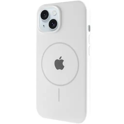 Чохол Epik Silicone Case Full Protective AA with MagSafe для Apple iPhone 15, 6.1 Білий/White