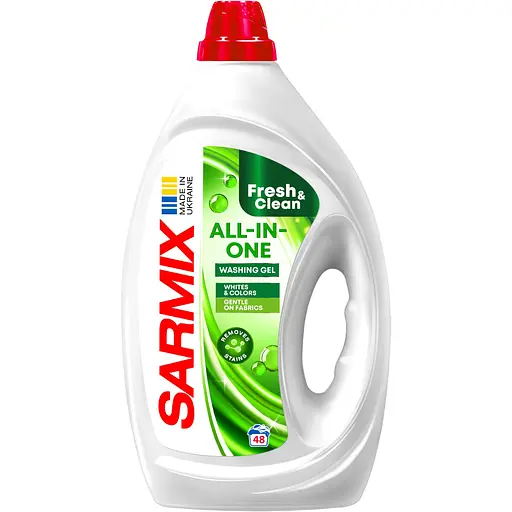 Набір: Гель для прання Sarmix All-in-One 900 мл + Гель для прання Sarmix Color 900 мл - фото 2
