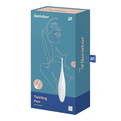 Вібратор для клітора Satisfyer Twirling Fun 17.5 см білий - фото 8