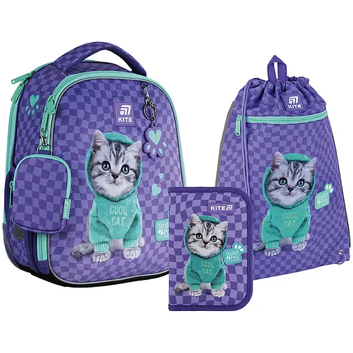 Набор Kite 555 SP-2: рюкзак+пенал+сумка для обуви - фото 1
