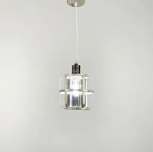 Світильник Loft в позолоченому каркасі Line.F Колір плафона Янтарний - фото 8