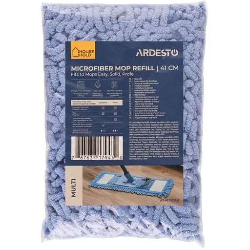 Насадка до швабри Ardesto Multi 41 см синя (ARHE1102SB) - фото 3
