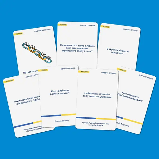 Настольная игра Orner Разговорная игра "Шевченко спрашивает. Игра об Украине" (1909) - фото 5