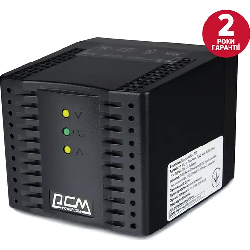 Стабілізатор Powercom TCA-1200 (TCA-1200 black) - фото 3