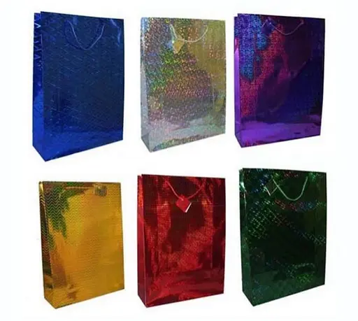 Набор пакетов голографических, 26x34x8 см, 6 шт. в упаковке, BL2401-327