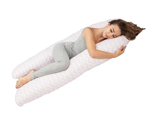 Подушка для вагітних Moontime "Зигзаг рожевий" - фото 1