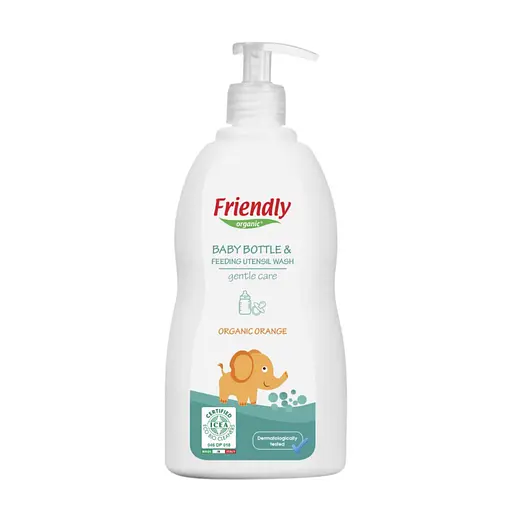 Моющее средство для бутылочек и сосок, посуды с апельсином 500мл Friendly organic