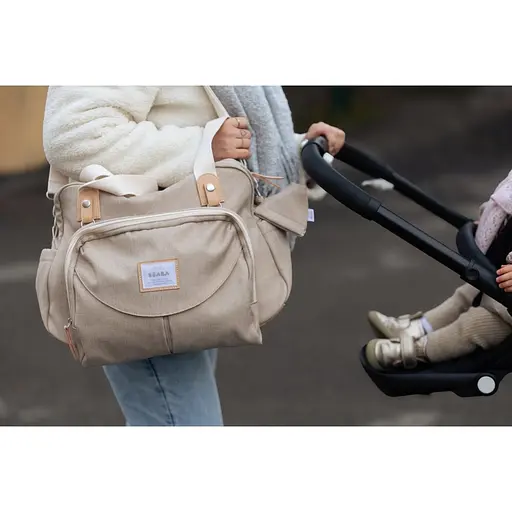 Сумка для мамы Beaba Geneva бежевая (940339) - фото 13