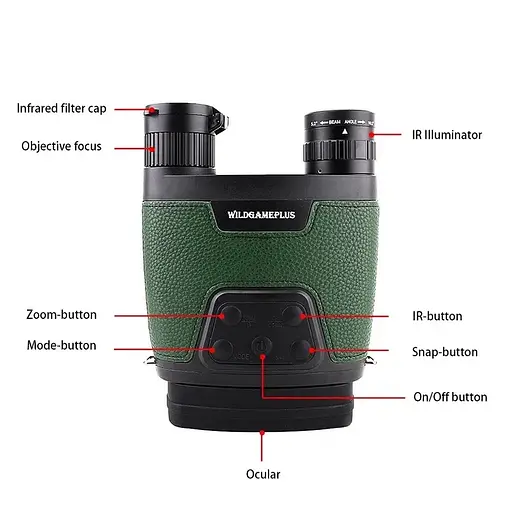Прибор ночного видения Widgameplus WG600B Цифровой бинокль - фото 6