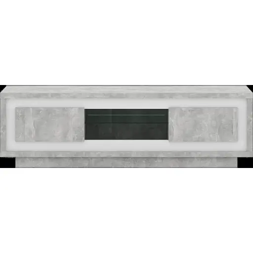 Тумба під телевізор Гербор Антарес RTV150 Бетон ательєр + Німфея альба (GRB-1323)