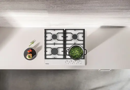 Варочная поверхность газовая Hansa 59 см чугун белая - фото 2