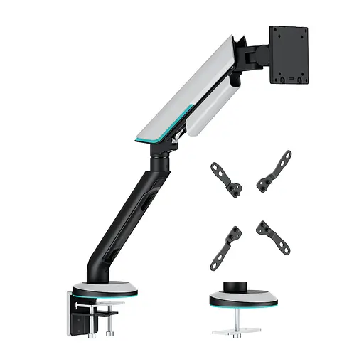 Кронштейн для монитора с RGB-подсветкой, регулировкой высоты, оборотом и наклоном ITech LDT96-C012 24-57" - фото 2