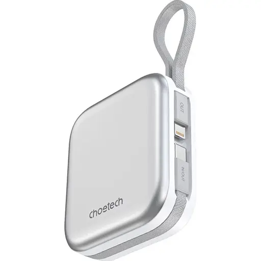Внешний аккумулятор Choetech Magnetic Wireless B697-WH 10000mAh 22.5W White [156579] - фото 1
