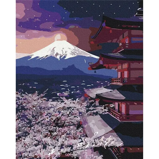 Картина по номерам на подрамнике Brushme Гора Фудзи - фото 1