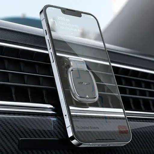 Автотримач Acefast D16 magnetic car holder for air vent Metal gray - фото 4