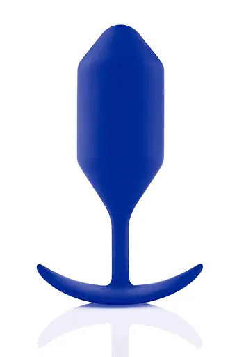 Анальная пробка B-Vibe Snug Plug 4, 14 см (синий) - фото 2