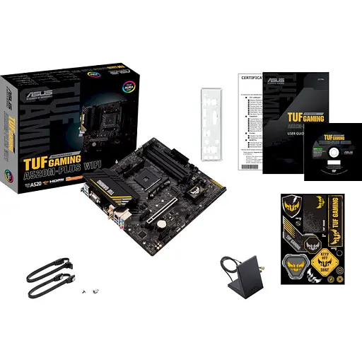 Материнская плата ASUS TUF Gaming A520M-Plus WIFI (TUF Gaming A520M-Plus WIFI) (Socket AM4, AMD A520, Micro-ATX) - фото 5