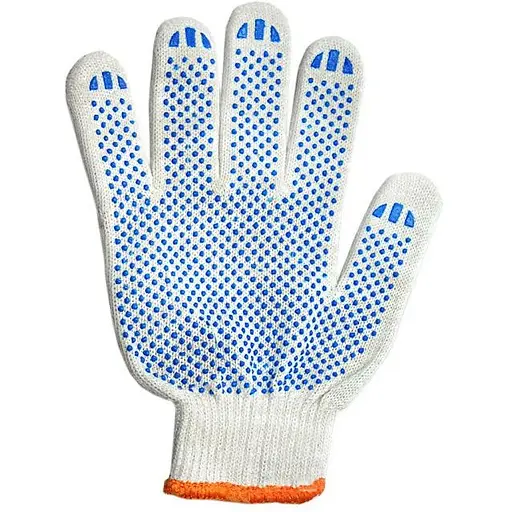 Защитные перчатки Stark из ПВХ нанесением 180 белых, 10 шт.