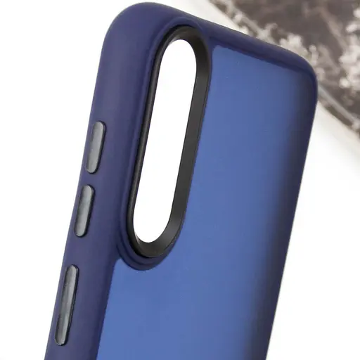 Чохол TPU+PC Lyon Frosted для Samsung Galaxy A50 (A505F) / A50s / A30s Navy Blue - фото 4