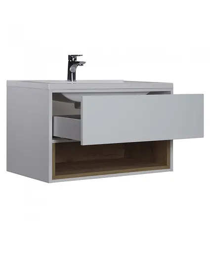 Тумба Мойдодир Bravo 80-A з умивальником Cosmopolitan 80 Білий - фото 5