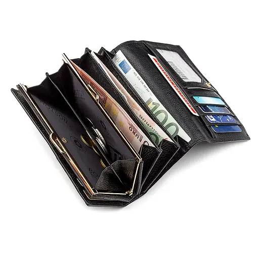 Кожаный женский кошелек (S9001B) Boston 17.5х10х3.5 см acs0015656 - фото 4