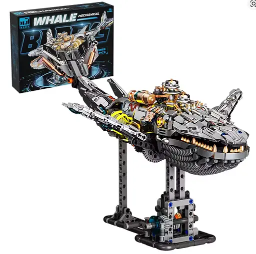 Конструктор кит MJI механічний двосторонній  живий світ риби  1388 деталей - фото 2