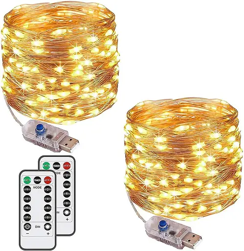 Гирлянда Augone Party Lights, 120LED, 2-pack, 12m, 8 режимов, USB-соединение