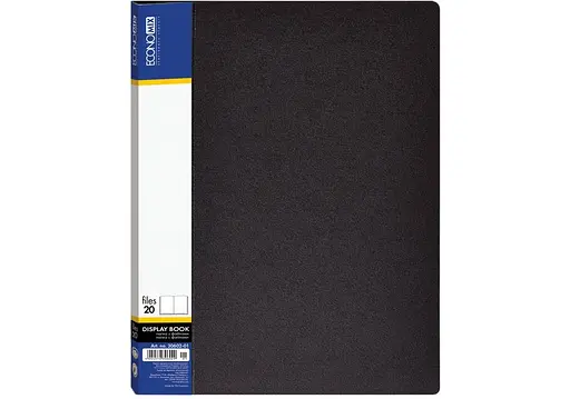 Папка з 20 файлами А4 E30602 Economix (4044572306029) Чорний - фото 1