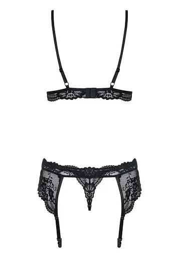 Комплект білизни Obsessive 810 L/XL чорний - фото 4