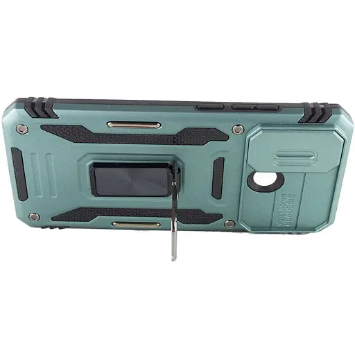 Ударопрочный чехол Epik Camshield Army Ring для Xiaomi Redmi 9C/10A Зеленый / Light Green - фото 5