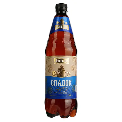 Уценка. Пиво Львівське Спадок светлое 5% 0.9 л - фото 2