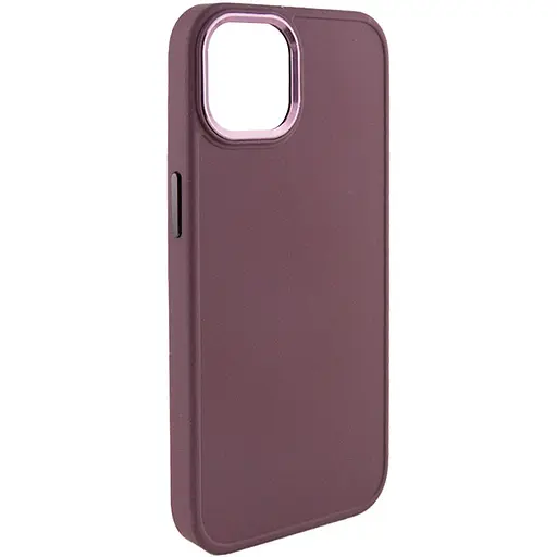 Чохол Epik TPU Bonbon Metal Style для Apple iPhone 14 Plus 6.7 Бордовий/Plum
