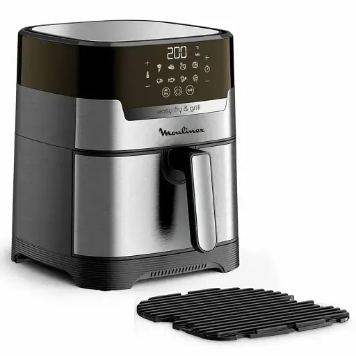Аэрогриль Moulinex EasyFry & Grill Digital 1550 Вт серый (EZ505D10) - фото 3