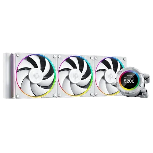 Водяное охлаждение ID-Cooling Space LCD SL360 XE White