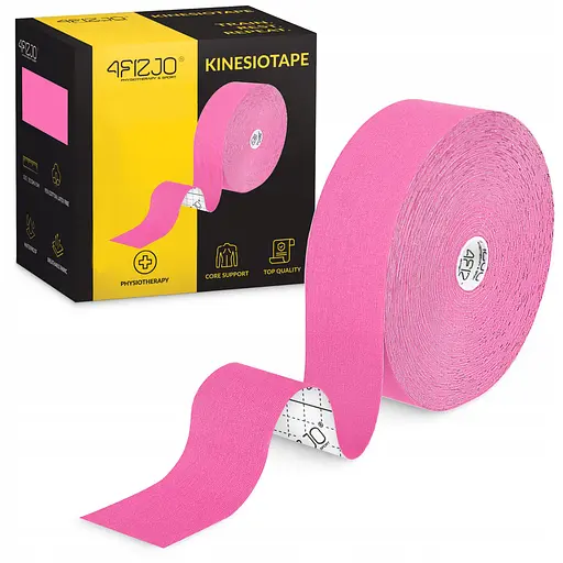Лента кинезиологическая (кинезио тейп) 4FIZJO 5 см x 31 м Sky Pink (P-5905973405553) - фото 1