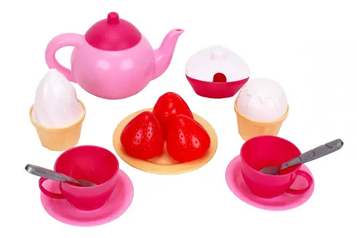 Игровой набор посуды 7273TXK на подносе - фото 2