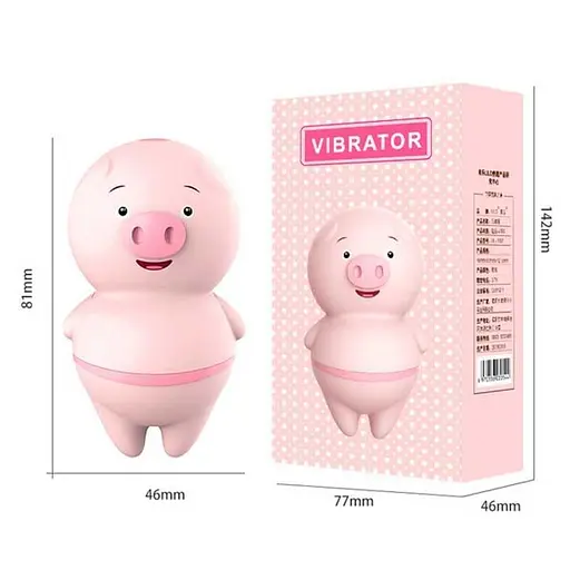 Вибратор-свинка 'Язык' стимуляция клитора и сосков USB Розовый K000324 - фото 4
