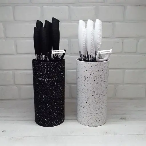 Набор кухонных ножей 7 предметов с подставкой Edenberg EB-5103 - фото 2