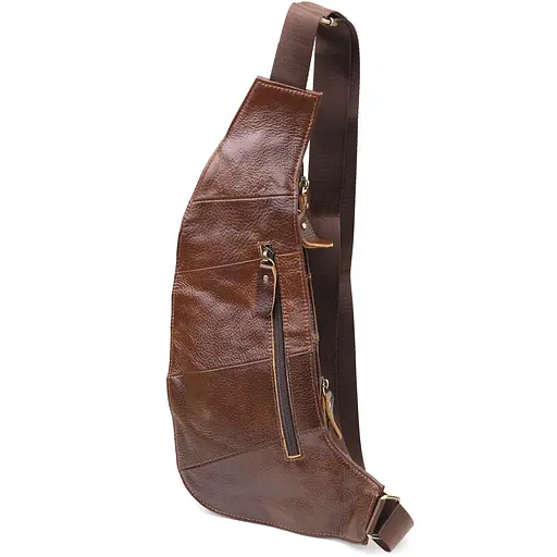 Чоловіча сумка через плече з гладкої шкіри Vintage 15х35х3 см sum0027487 - фото 2