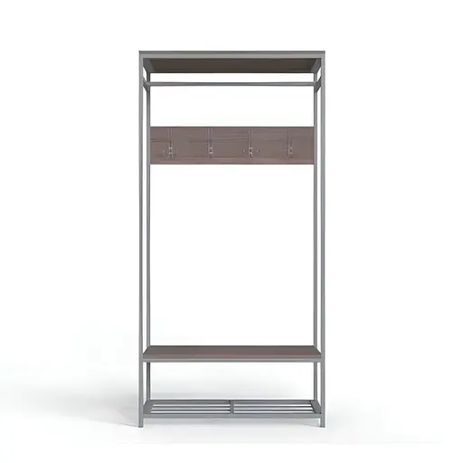 Вішалка модульна підлогова Ferrum-decor Треліс 15 180x90x38 сірий ДСП Дуб Сонома Трюфель 16мм (FRD-104377)