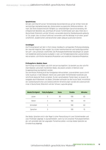 Zertifikat B1 - Prufungsziele, Testbeschreibung: Deutschprüfung für Jugendliche und Erwachsene. Deutsch als Fremdsprache - фото 4