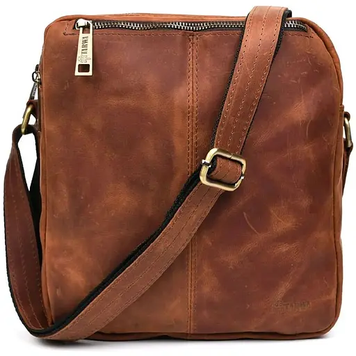 Шкіряна сумка месенджер Tarwa 24х26х7 см sum0028351 - фото 1
