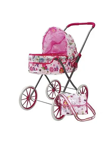 Коляска для куклы TK 26-902 TK Group, складная конструкция, для пупса до 45 см, сумочка, в пакете (6968237431643) - фото 2